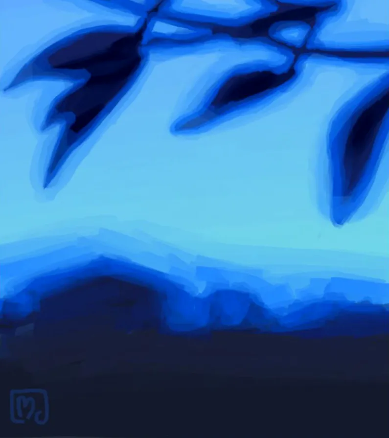 Blue Hour painting